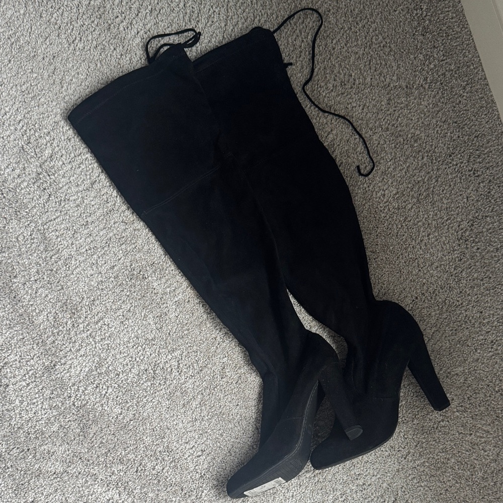 Steve Madden Black Over-the-Knee Boots